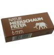 Natur Meerschaum Filter - 6mm (45 sztuk)